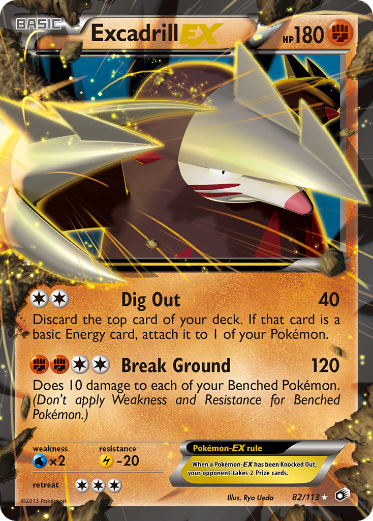 Excadrill EX (82/113) [Black & White: Legendary Treasures] 