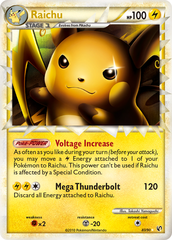 Raichu (83/90) [HeartGold & SoulSilver: Undaunted]