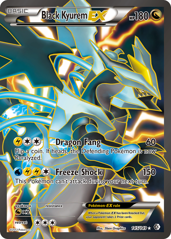 Black Kyurem EX (145/149) [Black &amp; White: Boundaries Crossed] 