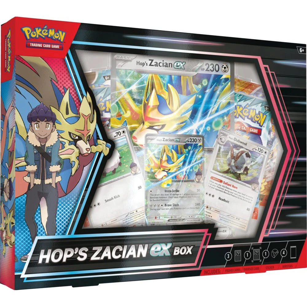 Pokémon Hop's Zacian ex box
