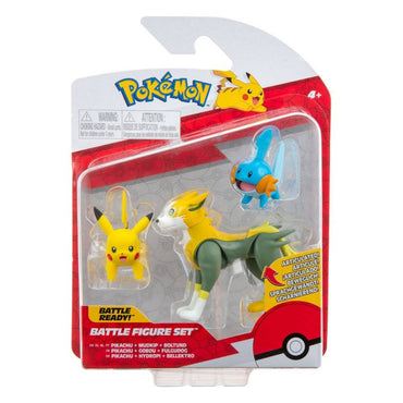 Pokémon Battle Figure Set (Pikachu + Mudkip + Boltund)_1