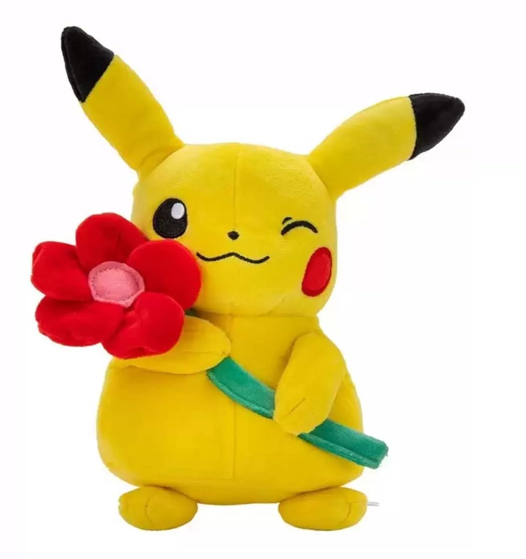 Pokémon Plyšák - Pikachu With Flower (20 cm)_1