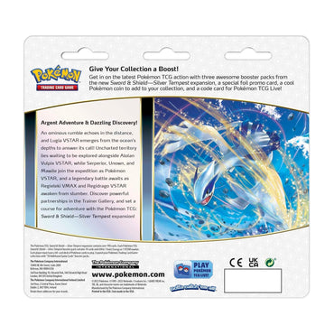 Sword &amp; Shield: Silver Tempest - 3-Pack Blisters (Manaphy) 