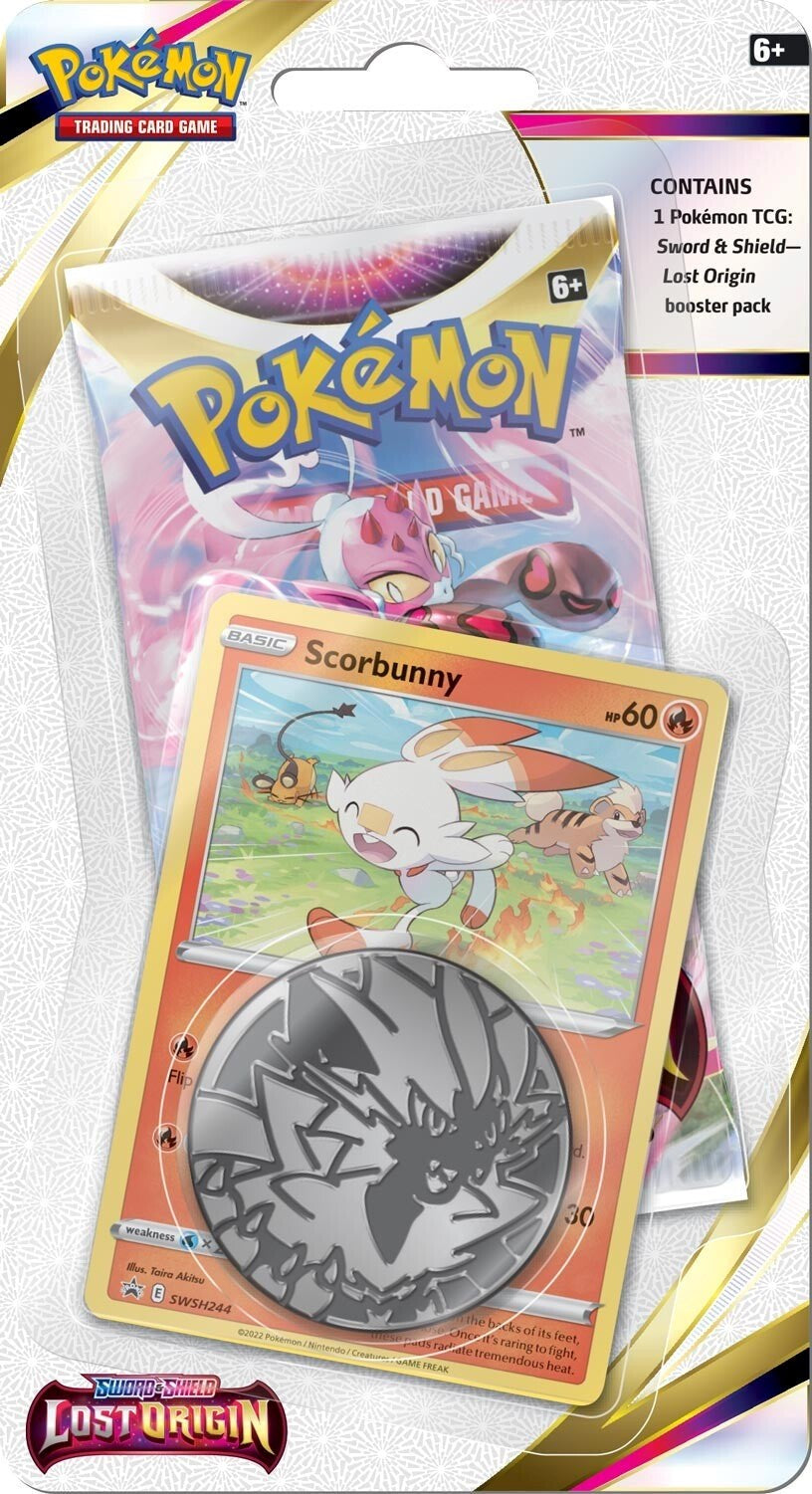 Sword & Shield: Lost Origin - Checklane Blister (Scorbunny) 