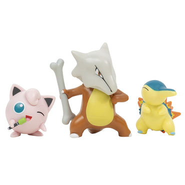 Pokémon Battle Figure Set (Cyndaquil + Jigglypuff + Marowak) - figures