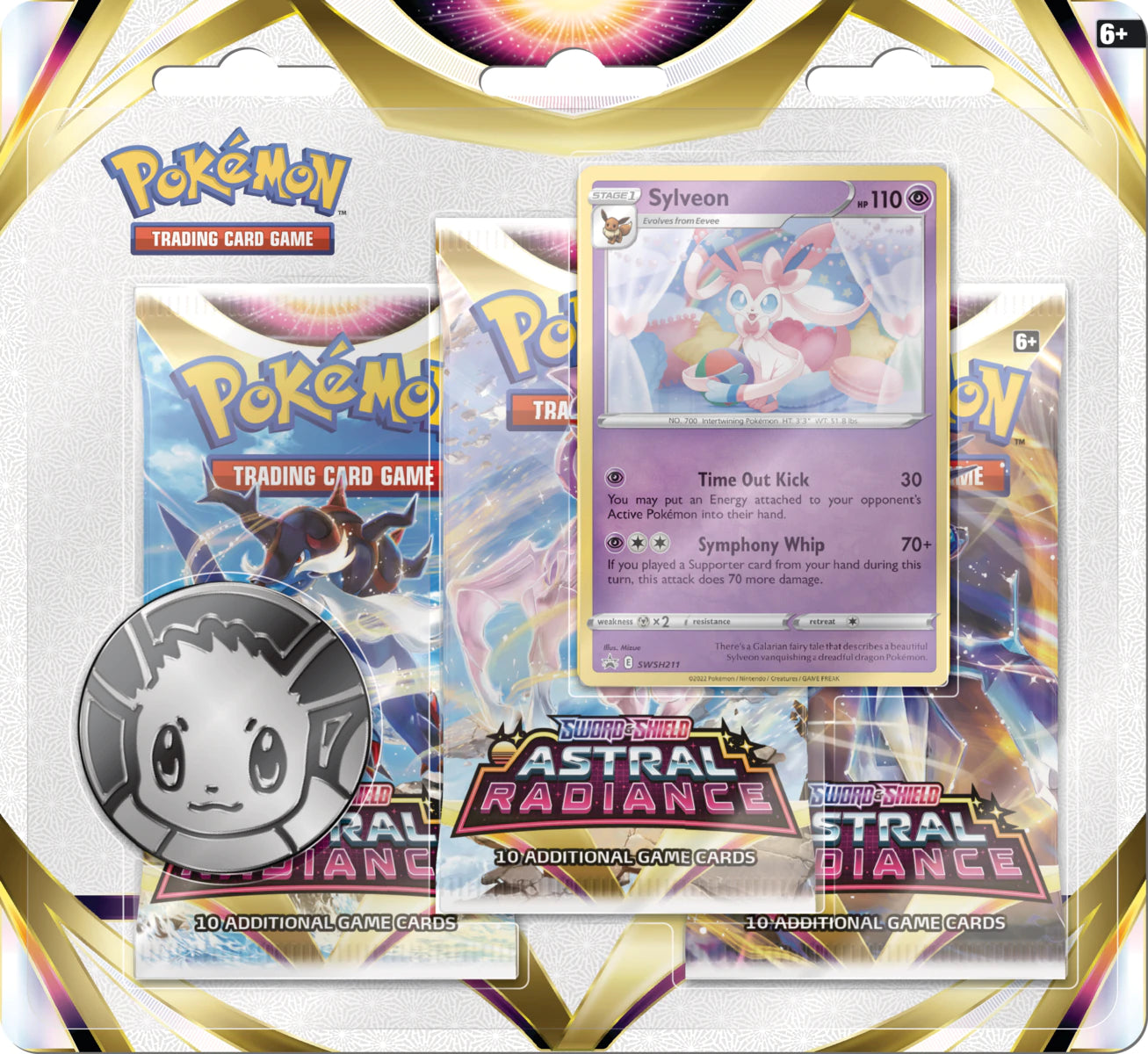 Sword & Shield: Astral Radiance - 3-Pack Blister (Sylveon)