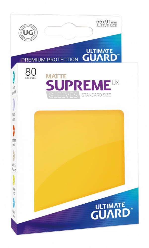 Obaly Ultimate Guard Supreme UX Matte (žlté)