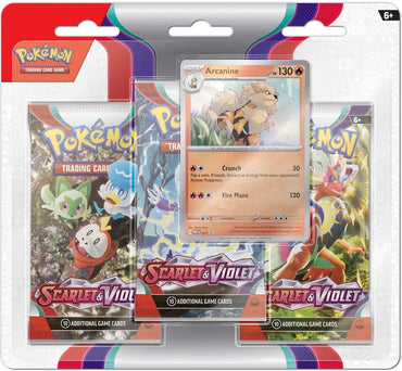 Scarlet &amp; Violet - 3 Pack Blister (Arcanine) 