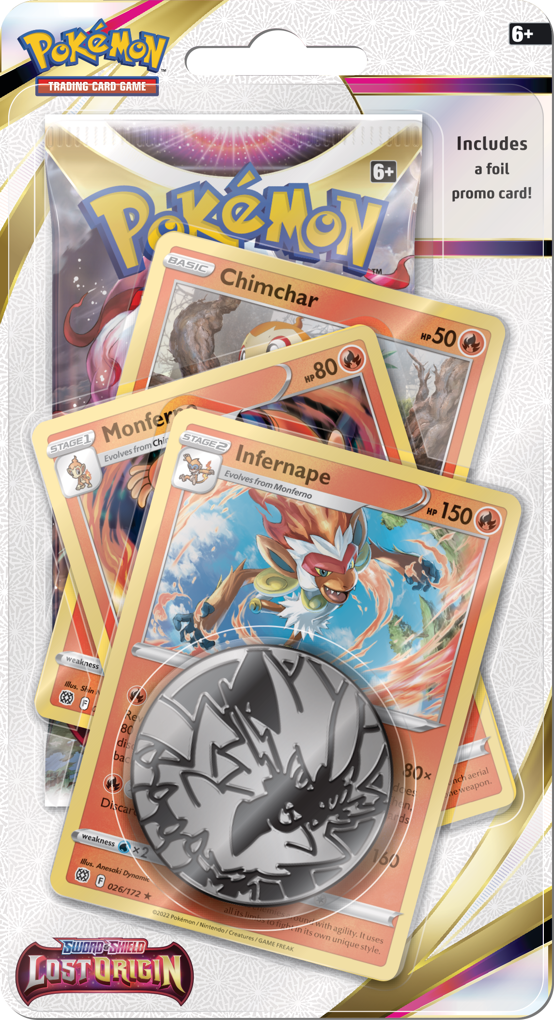 Sword & Shield: Lost Origin - Premium Checklane Blister (Infernape) 