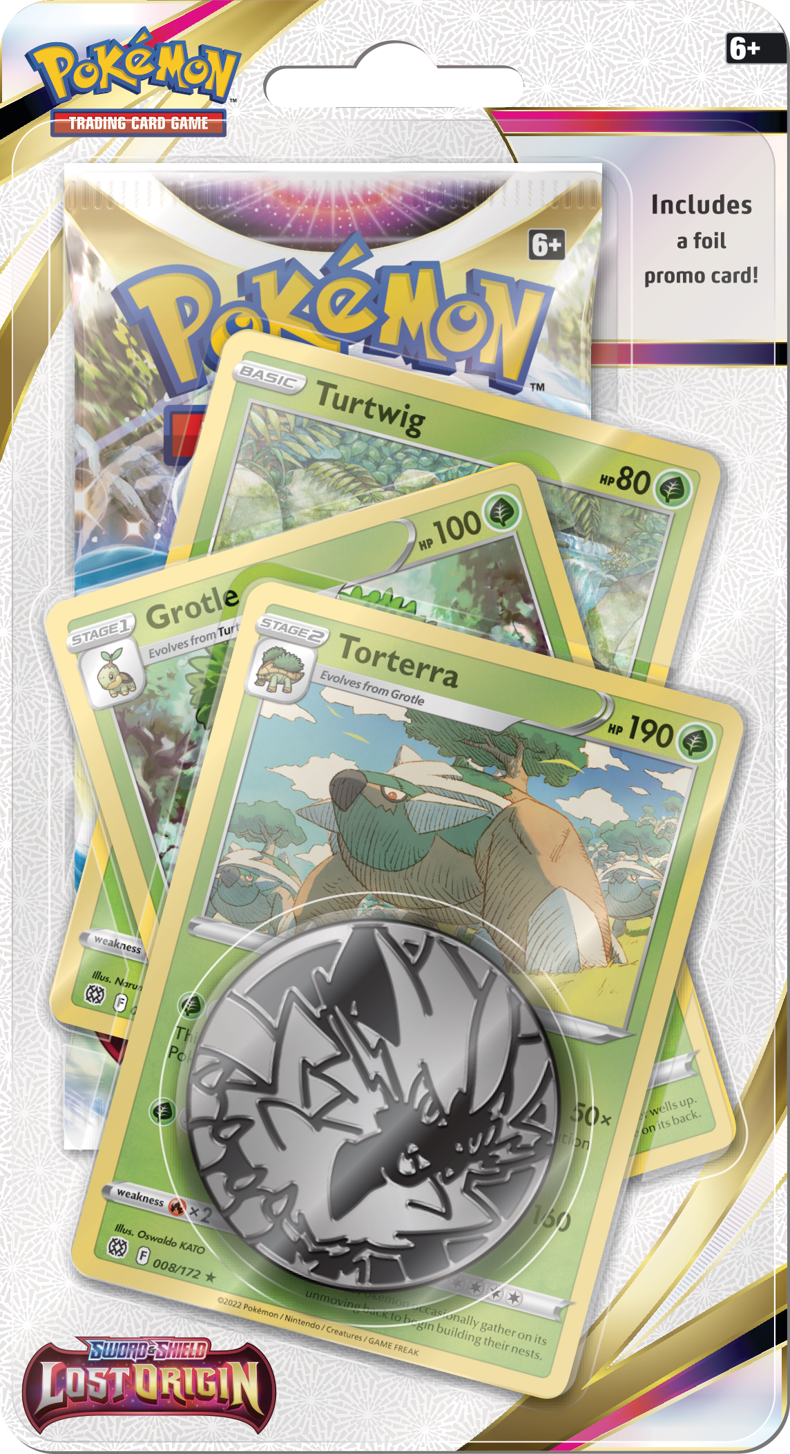 Sword & Shield: Lost Origin - Premium Checklane Blister (Torterra) 